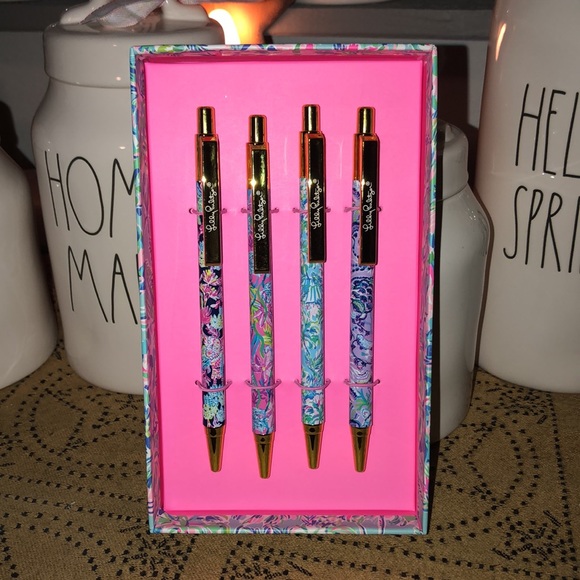 Lilly Pulitzer Office Lilly Pulitzer Pen Set Of 4 Featured In